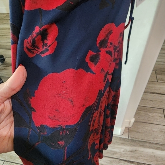 FAME AND PARTNERS Rose Print Maxi Dress mcfp2011p - Picture 6 of 9